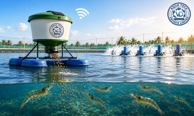 IoT-enabled automatic shrimp feeder